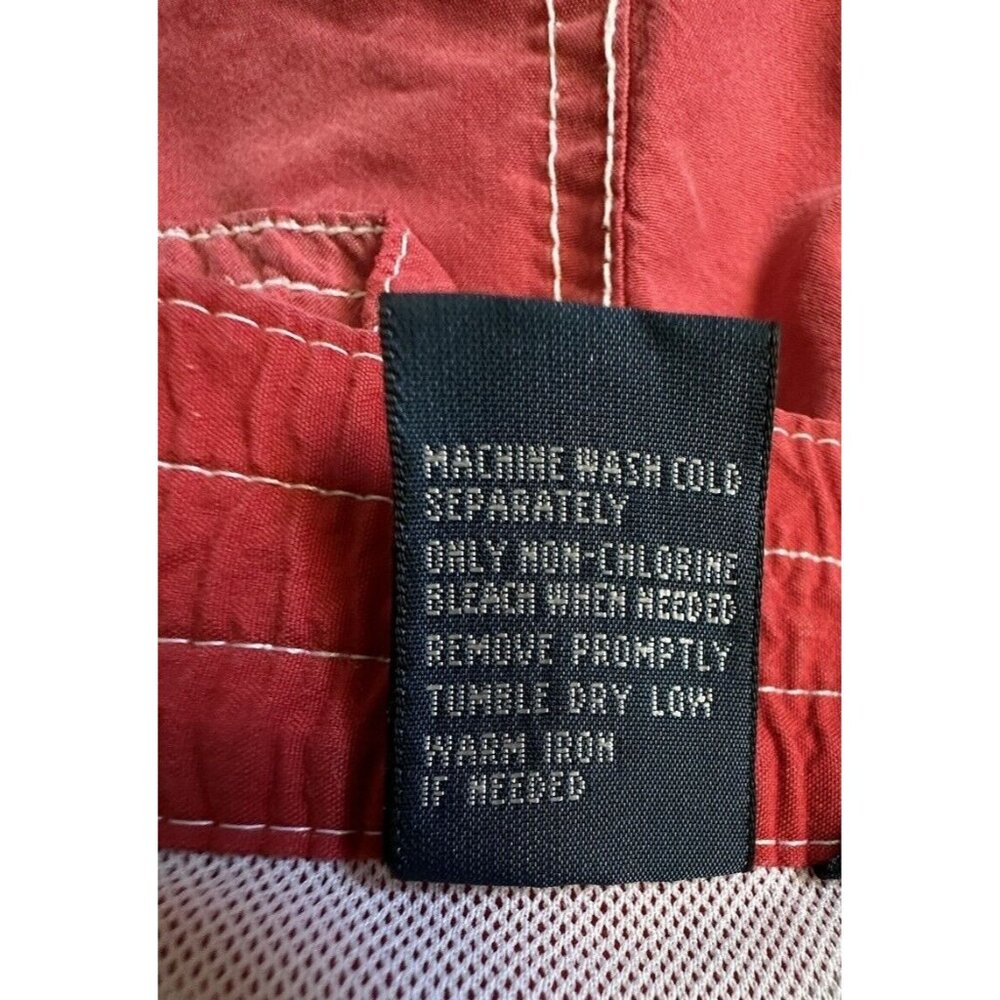 Vintage Polo Ralph Lauren Mens Swim Trunks Sz L 90s Y2K Board Short Red Sharks - Picture 10 of 15